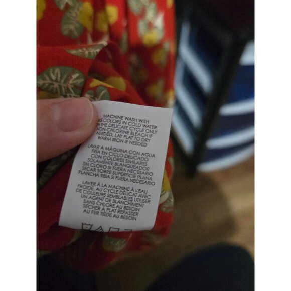 Cabi Womens Floral Belfry Long Sleeve Blouse Size Small Boho Spring Light 3947 - Picture 9 of 10